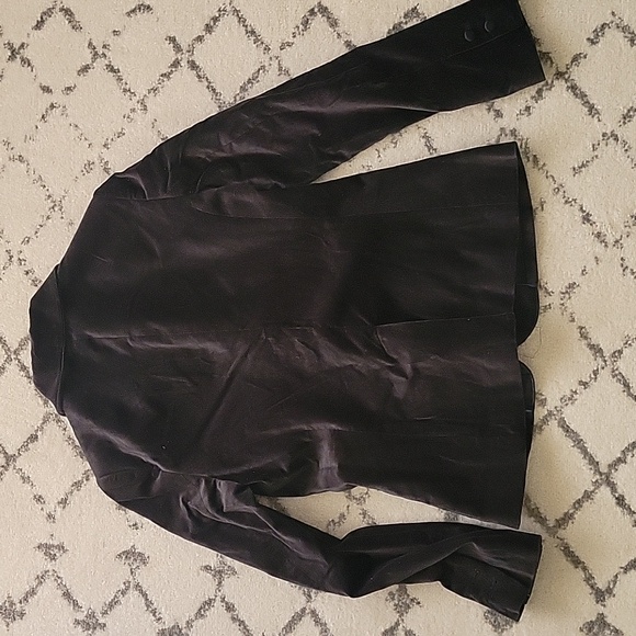 Banana Republic Black Velevet Blazer - Size 8 - Picture 3 of 3